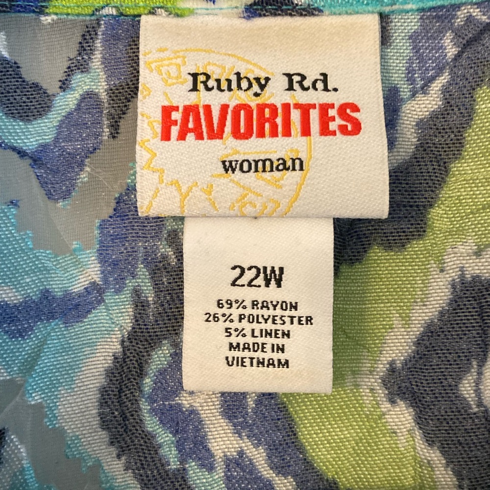 Ruby Rd. Multicolor Patterned Blouse - Picture 2 of 4